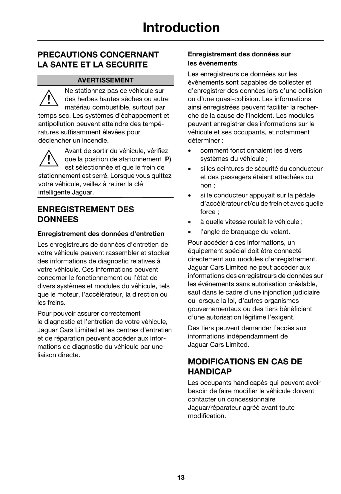 2008-2009 Jaguar XK Owner's Manual | French