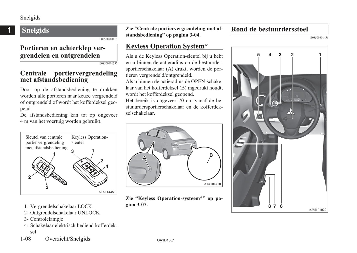 2013-2016 Mitsubishi Attrage Gebruikershandleiding | Nederlands