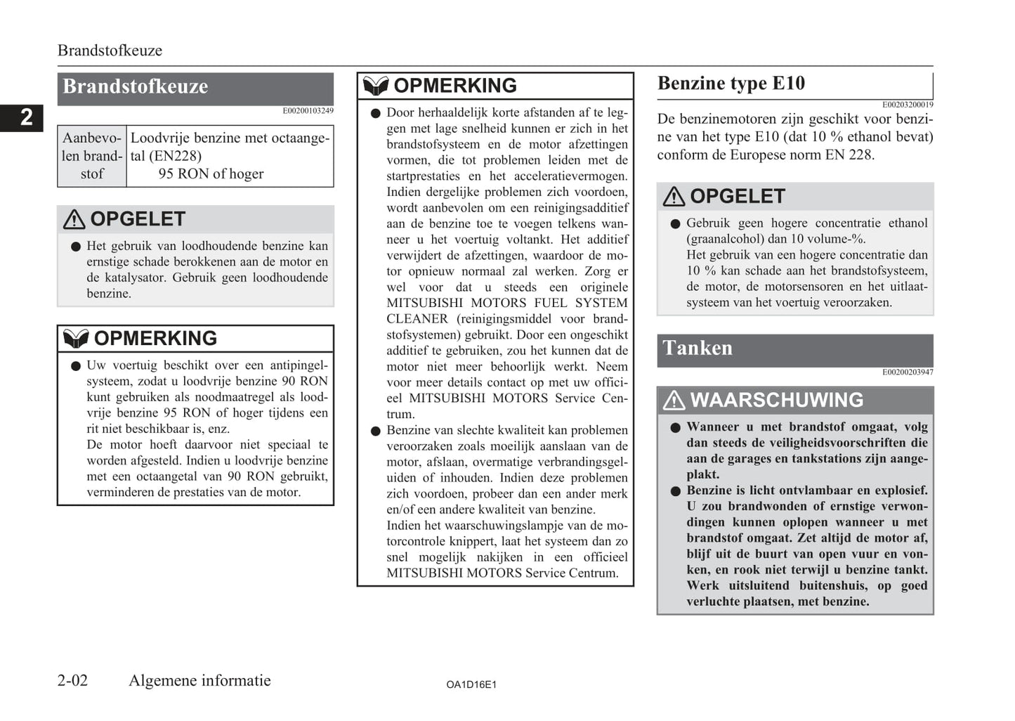 2013-2016 Mitsubishi Attrage Gebruikershandleiding | Nederlands