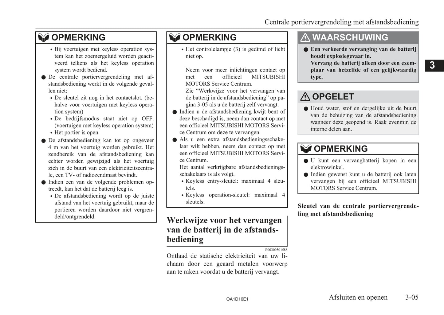 2013-2016 Mitsubishi Attrage Gebruikershandleiding | Nederlands