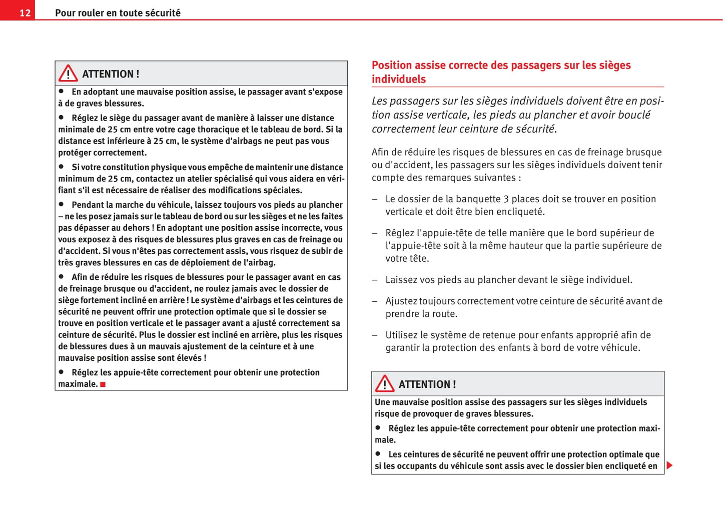 2008-2009 Seat Alhambra Owner's Manual | French