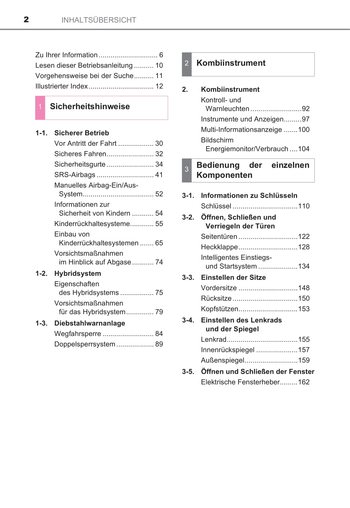 2016-2017 Toyota Yaris Hybrid Owner's Manual | German