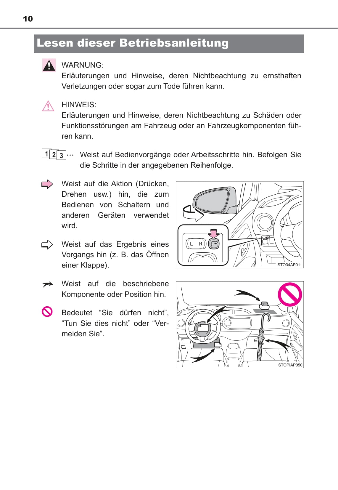 2016-2017 Toyota Yaris Hybrid Owner's Manual | German