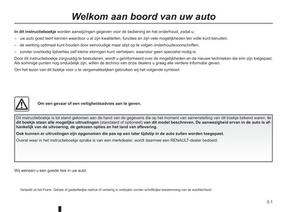 2011-2012 Renault Kangoo Be Bop Owner's Manual | Dutch