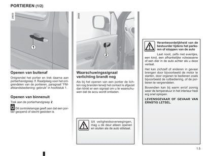 2011-2012 Renault Kangoo Be Bop Owner's Manual | Dutch