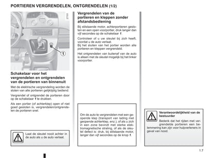 2011-2012 Renault Kangoo Be Bop Owner's Manual | Dutch