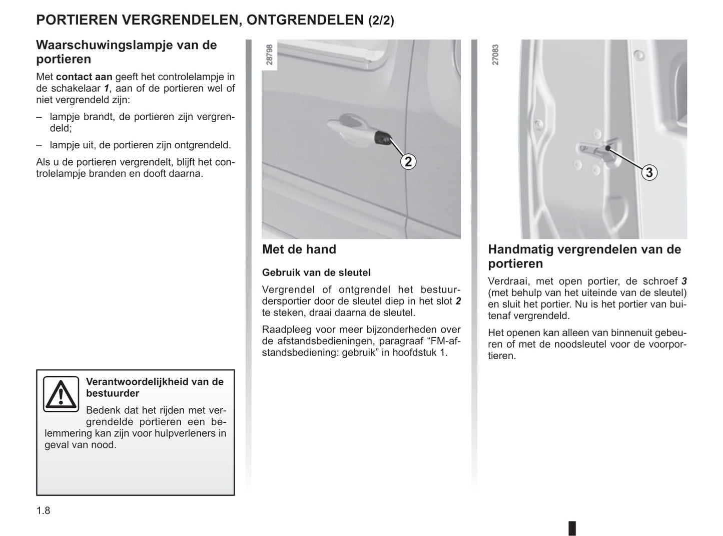 2011-2012 Renault Kangoo Be Bop Owner's Manual | Dutch