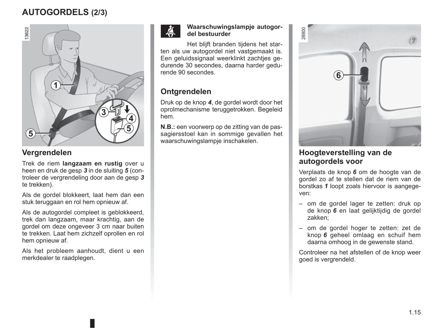 2011-2012 Renault Kangoo Be Bop Owner's Manual | Dutch