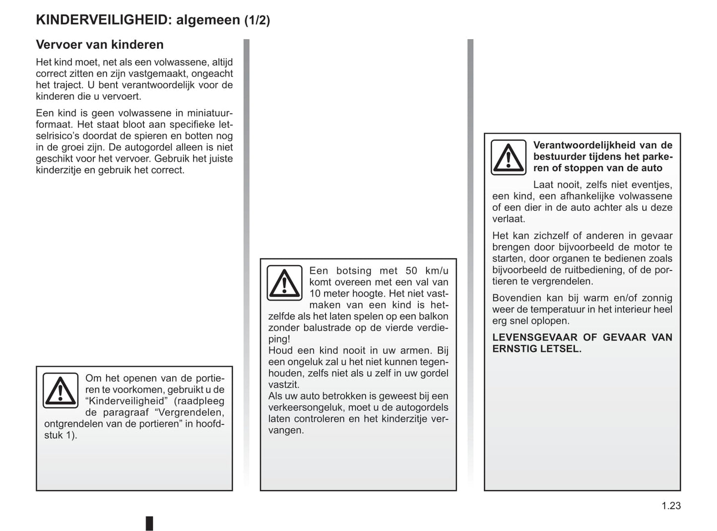 2011-2012 Renault Kangoo Be Bop Owner's Manual | Dutch