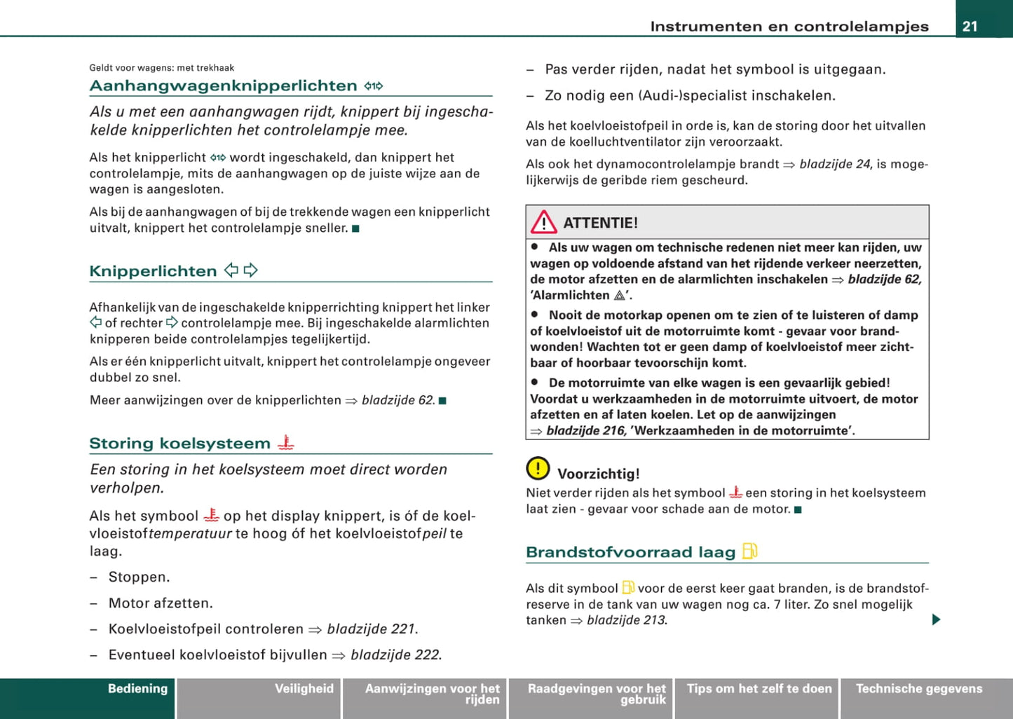 2004-2008 Audi A3 Bedienungsanleitung | Niederländisch