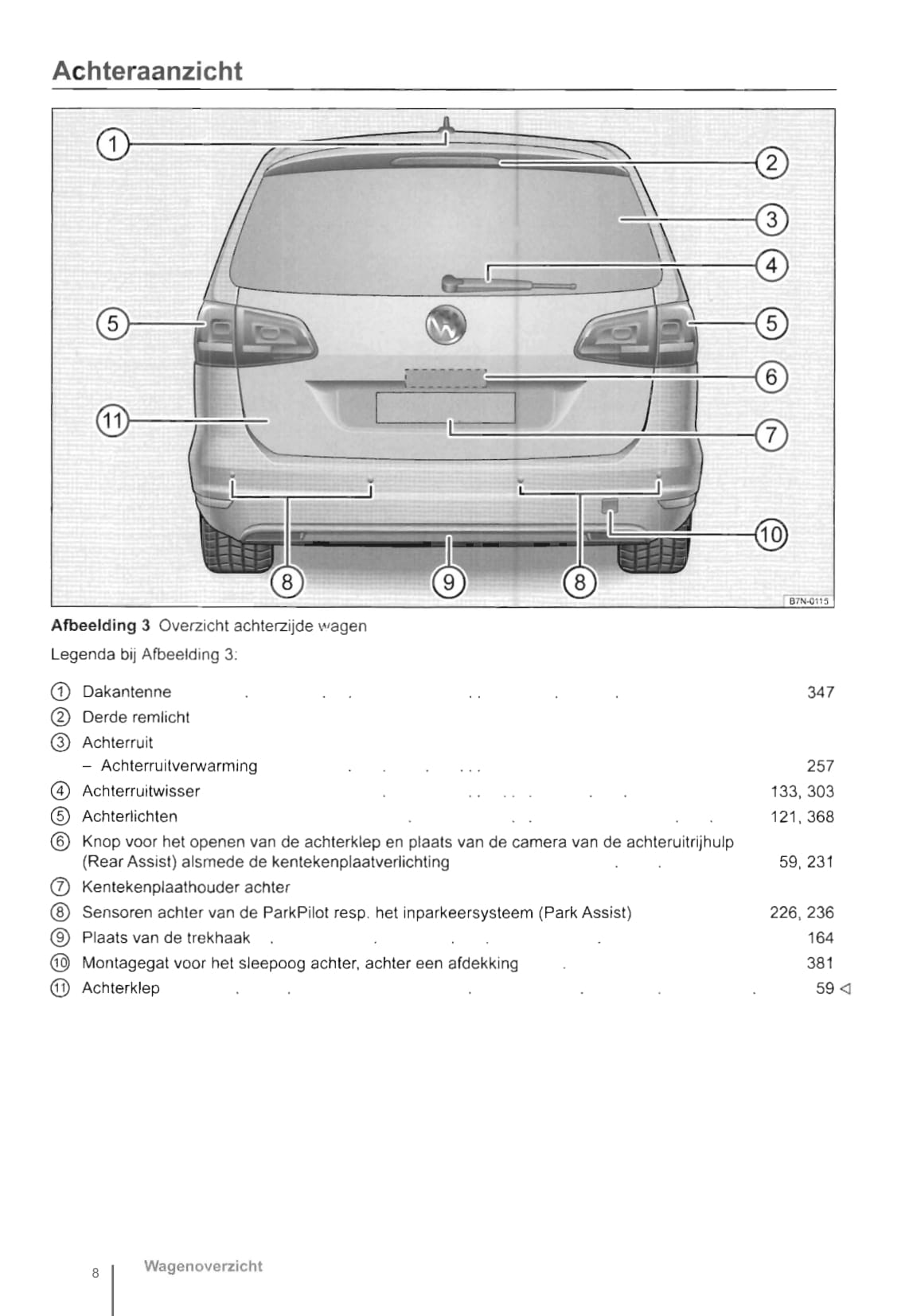 2010-2016 Volkswagen Sharan Owner's Manual | Dutch