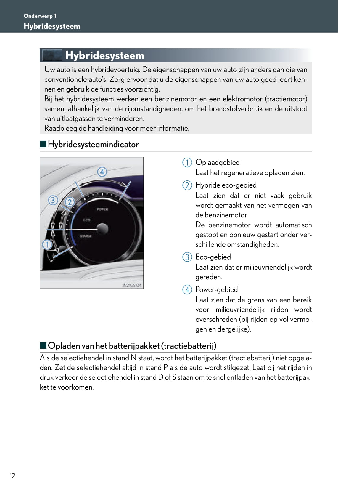 2013-2014 Lexus GS 300h/GS 450h Owner's Manual | Dutch