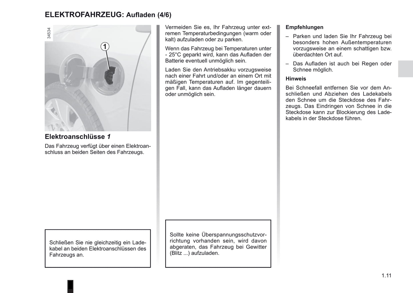 2012-2013 Renault Fluence Z.E. Owner's Manual | German