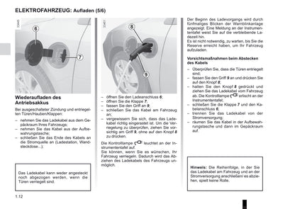 2012-2013 Renault Fluence Z.E. Owner's Manual | German