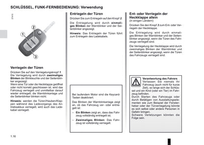 2012-2013 Renault Fluence Z.E. Owner's Manual | German