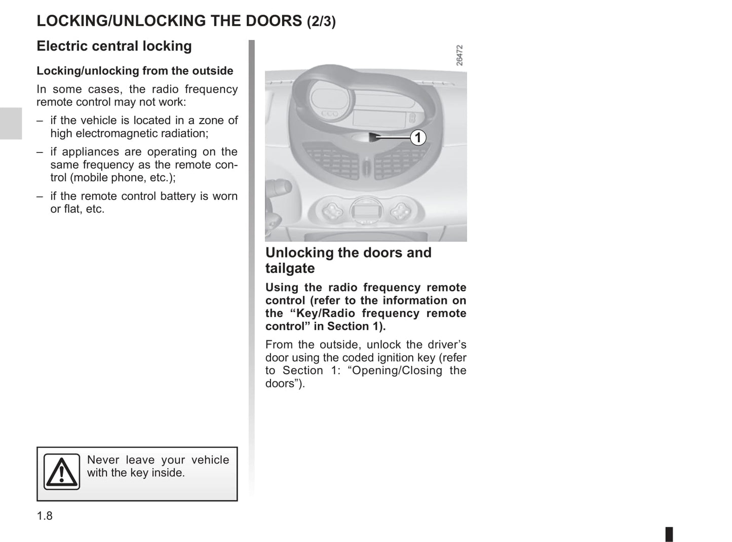 2013-2014 Renault Twingo Owner's Manual | English