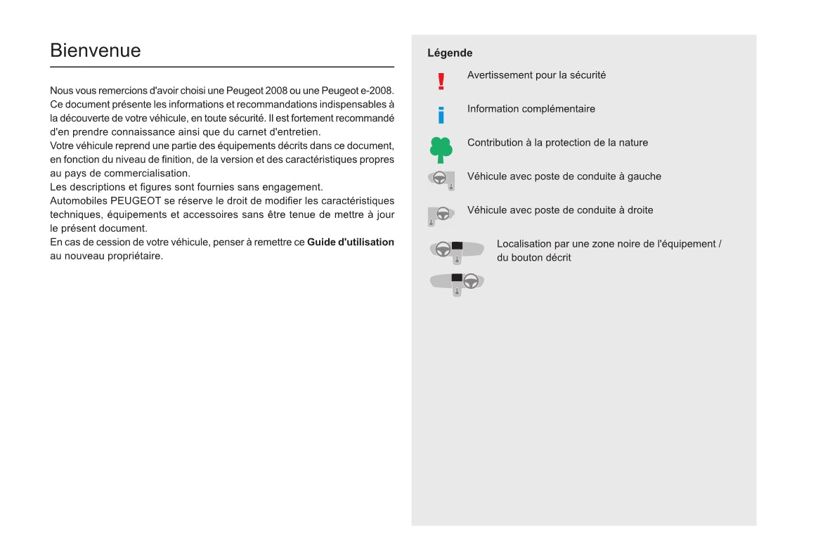 2020-2023 Peugeot 2008 / e-2008 Gebruikershandleiding | Frans