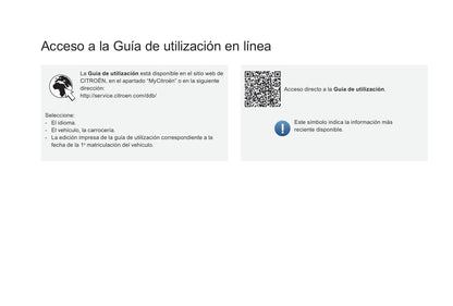 2017-2018 Citroën C-Elysée Owner's Manual | Spanish