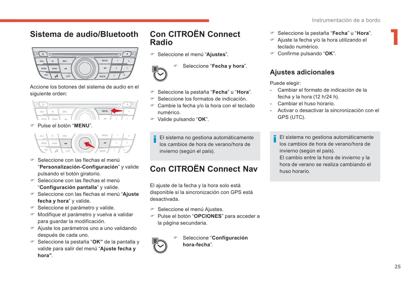 2017-2018 Citroën C-Elysée Owner's Manual | Spanish