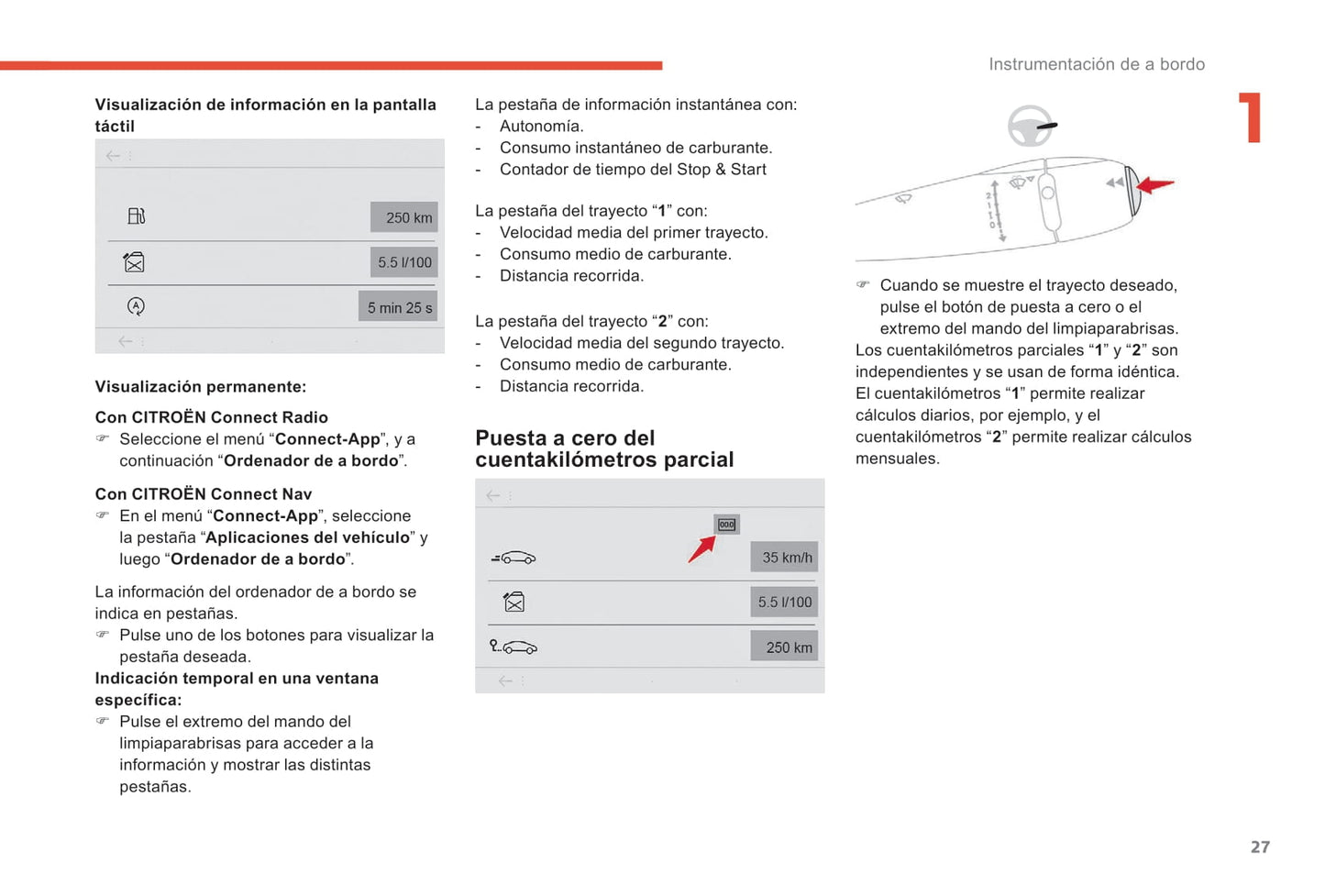 2017-2018 Citroën C-Elysée Owner's Manual | Spanish