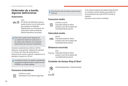 2017-2018 Citroën C-Elysée Owner's Manual | Spanish