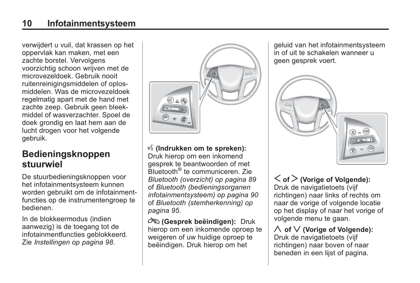 Cadillac Cue Handleiding 2014-2015