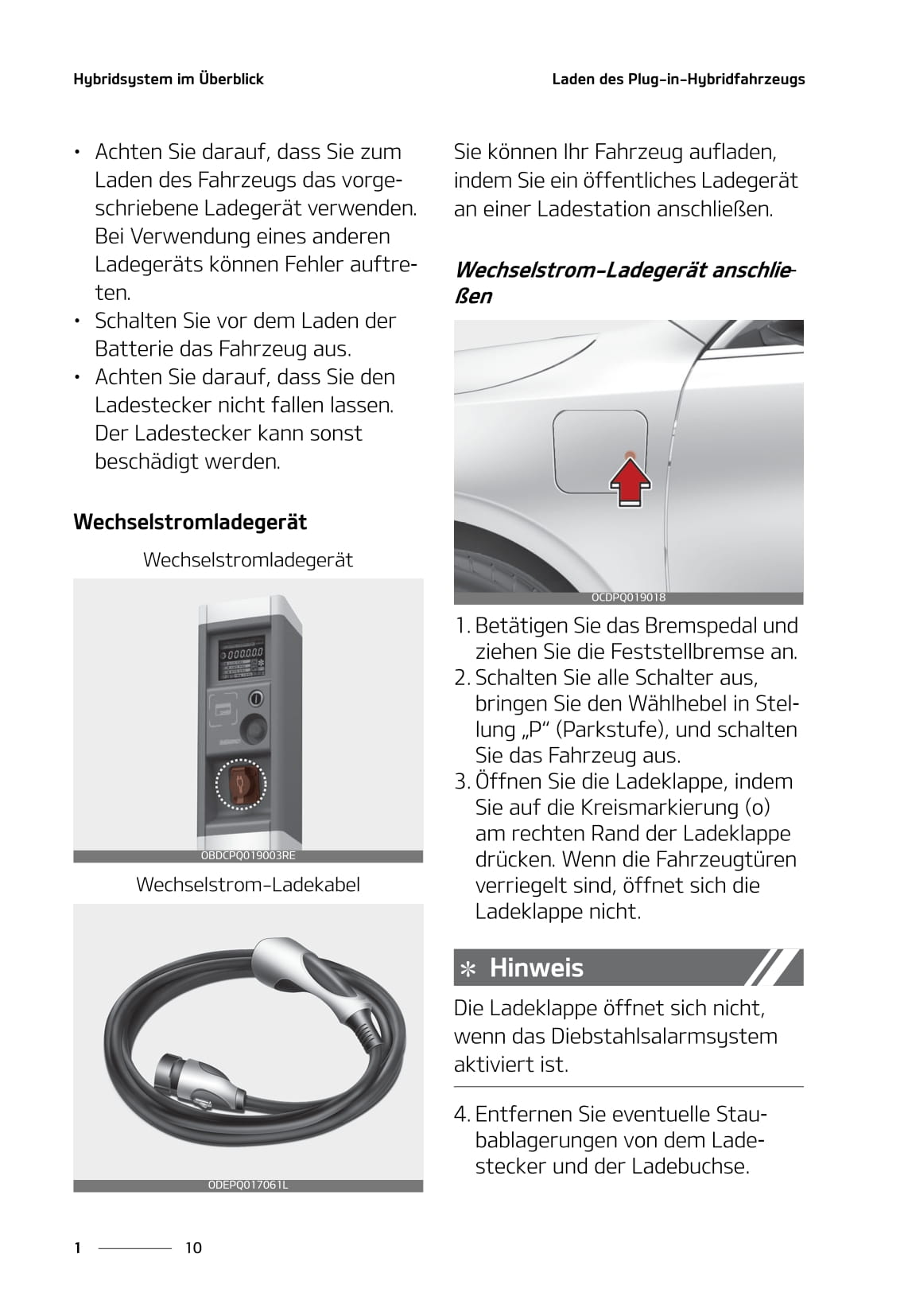 2020-2021 Kia Ceed Plug-in Hybrid Owner's Manual | German