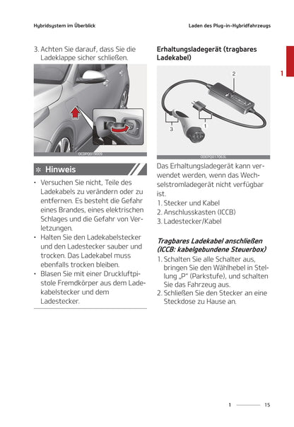 2020-2021 Kia Ceed Plug-in Hybrid Owner's Manual | German