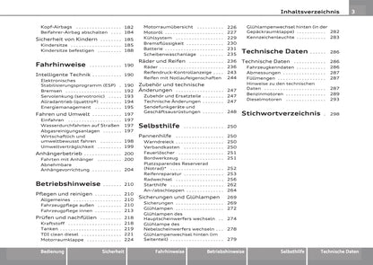 2007-2011 Audi A4 Bedienungsanleitung | Deutsch