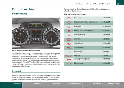 2007-2011 Audi A4 Bedienungsanleitung | Deutsch