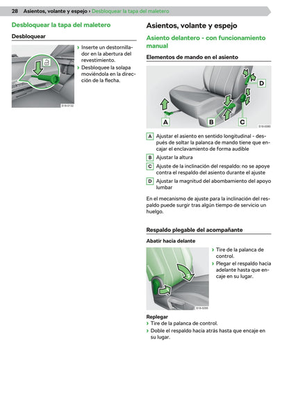 2019-2020 Skoda Kamiq Bedienungsanleitung | Spanisch