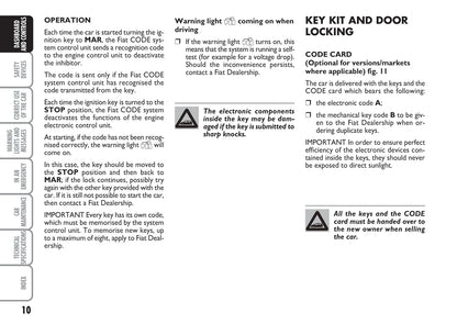 2008-2009 Fiat Idea Gebruikershandleiding | Engels