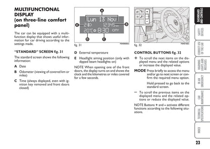 2008-2009 Fiat Idea Gebruikershandleiding | Engels