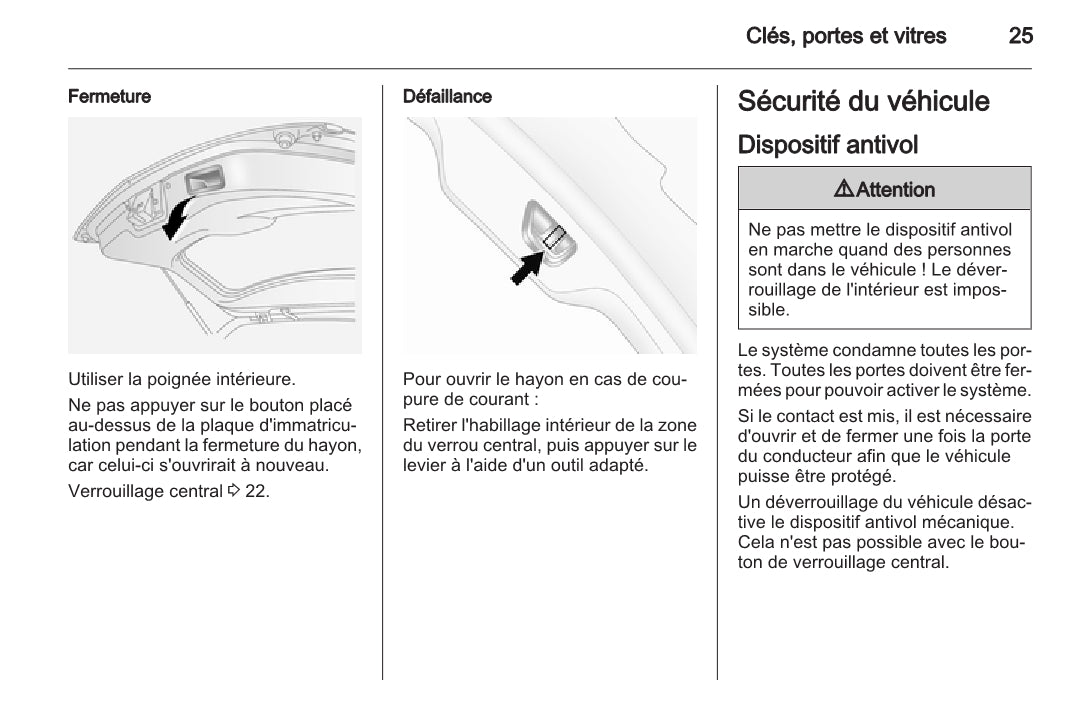 2010-2015 Opel Antara Gebruikershandleiding | Frans