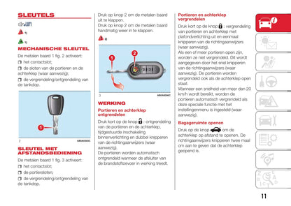 2016-2017 Abarth 500 Owner's Manual | Dutch