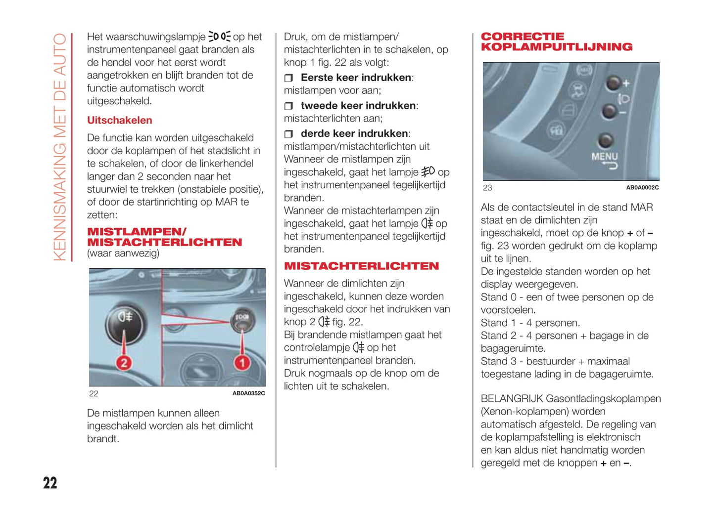 2016-2017 Abarth 500 Owner's Manual | Dutch