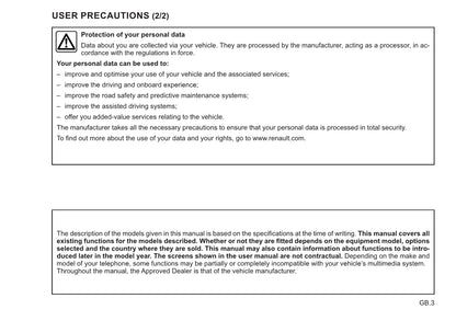 Renault Radio Connect R&Go Owner's Manual 2021 - 2022