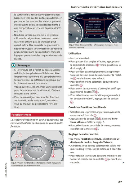 2014-2016 Audi A6/S6 Owner's Manual | French