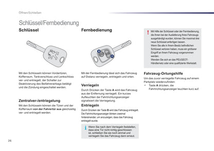 2012-2014 Peugeot 107 Bedienungsanleitung | Deutsch