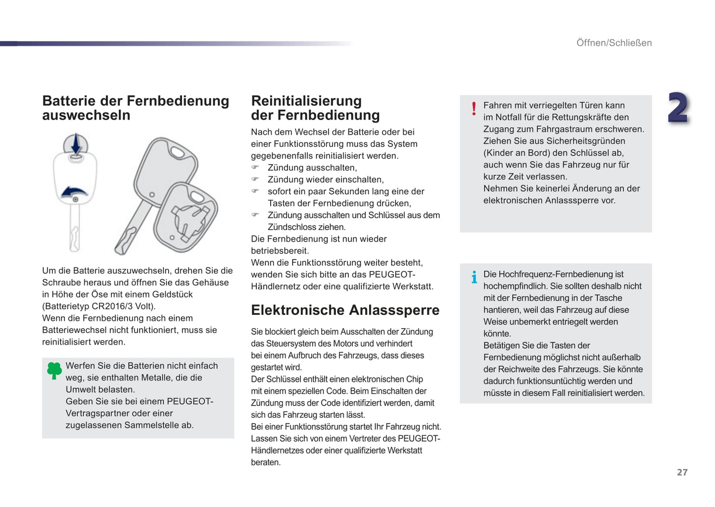 2012-2014 Peugeot 107 Bedienungsanleitung | Deutsch