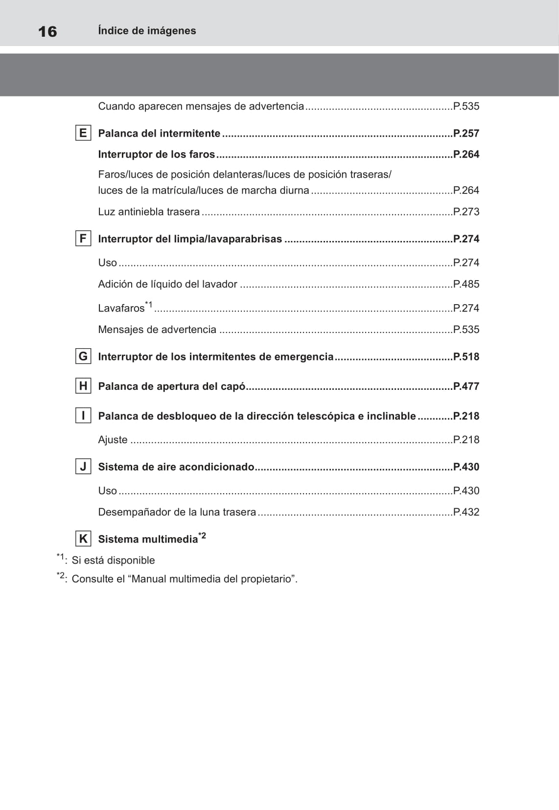 2022-2023 Toyota bZ4X Owner's Manual | Spanish