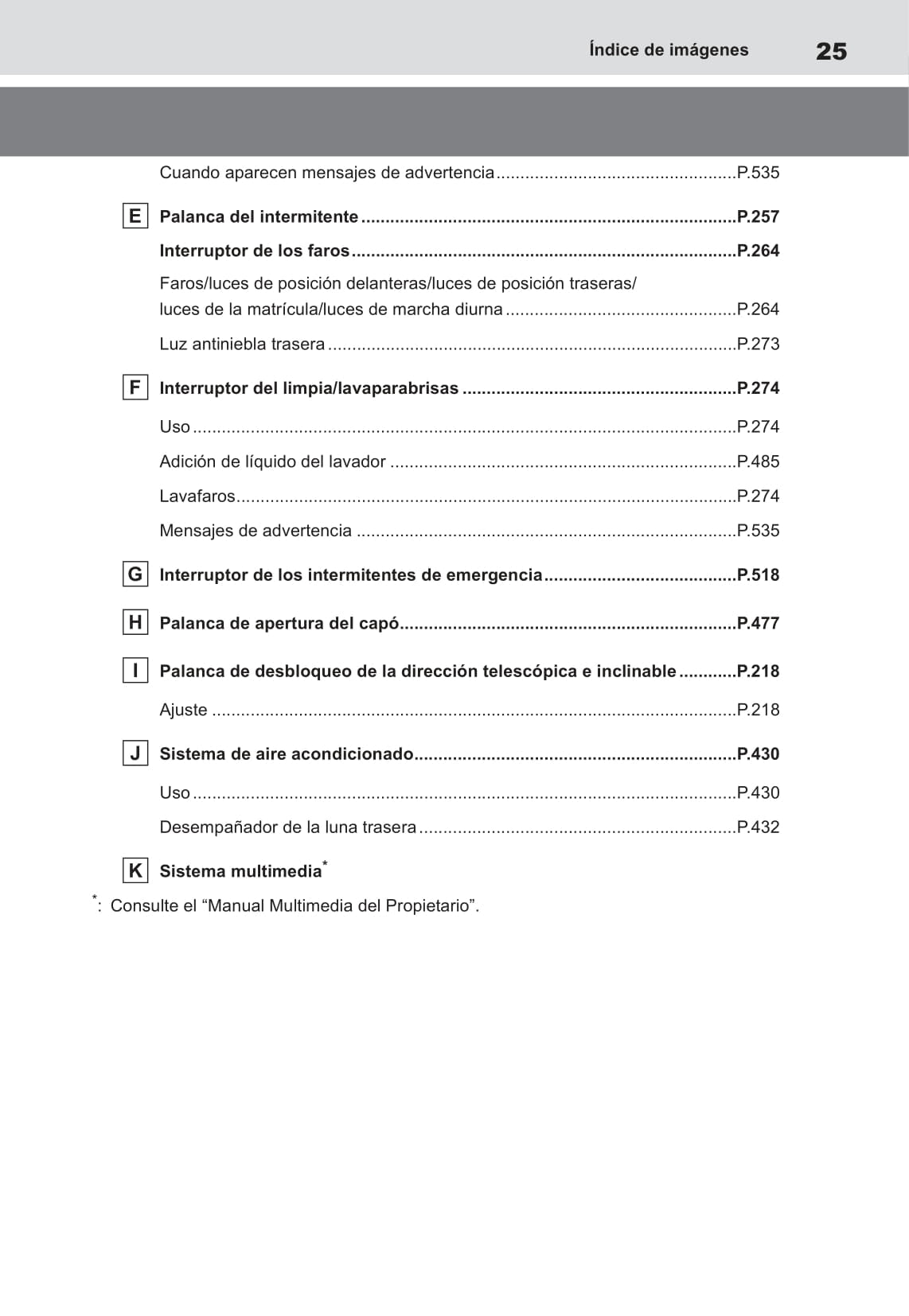 2022-2023 Toyota bZ4X Owner's Manual | Spanish