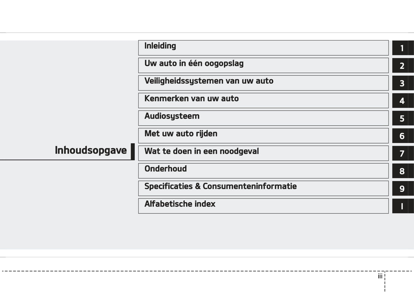 2019-2020 Kia Sorento Owner's Manual | Dutch