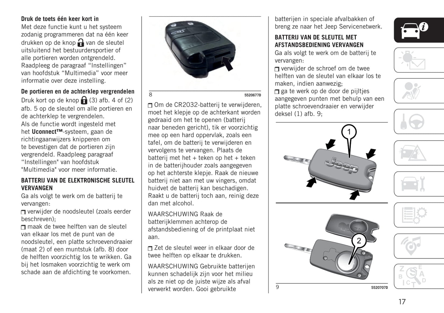 2021-2022 Jeep Compass Owner's Manual | Dutch