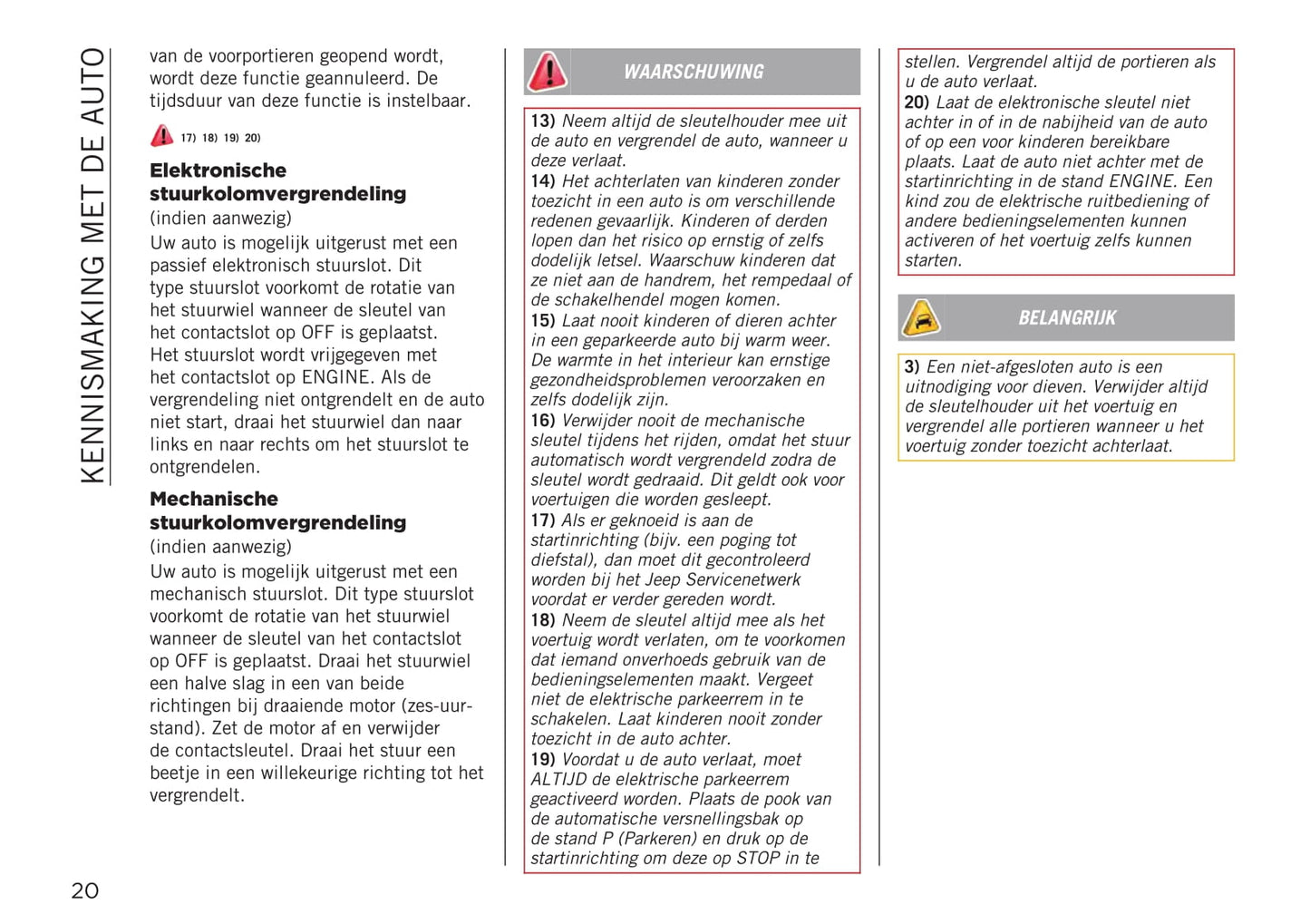 2021-2022 Jeep Compass Owner's Manual | Dutch