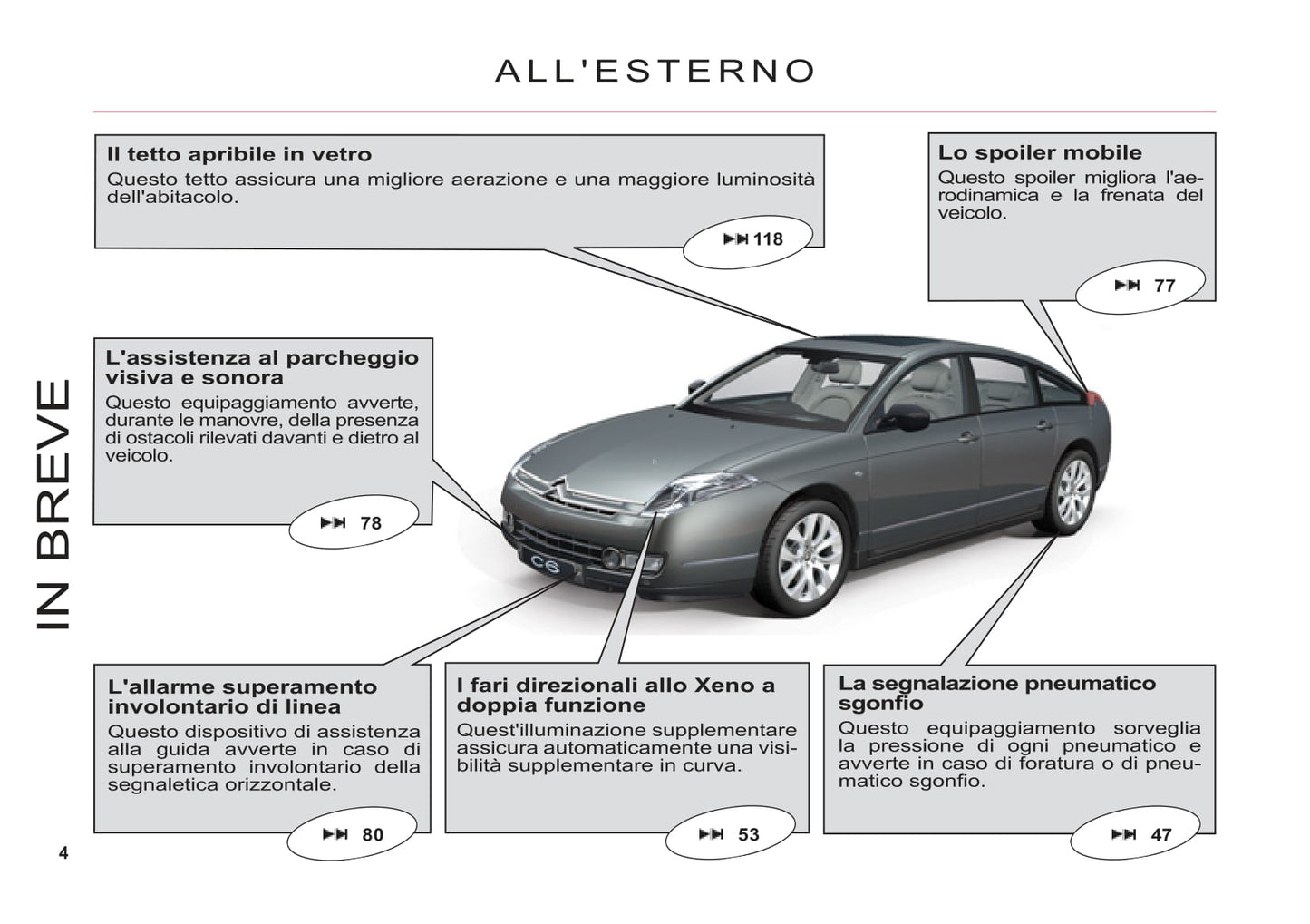 2011-2012 Citroën C6 Bedienungsanleitung | Italienisch