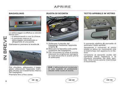 2011-2012 Citroën C6 Bedienungsanleitung | Italienisch