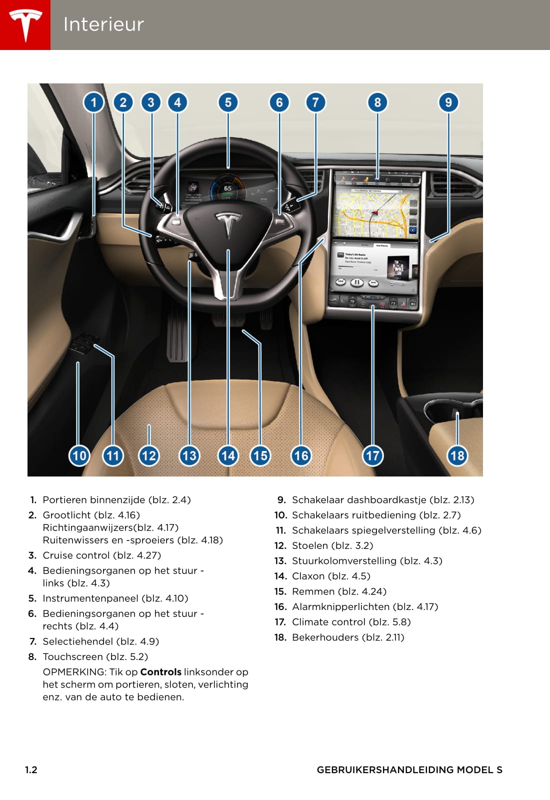 2013-2016 Tesla Model S Manuel du propriétaire | Néerlandais