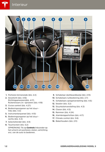 2013-2016 Tesla Model S Manuel du propriétaire | Néerlandais