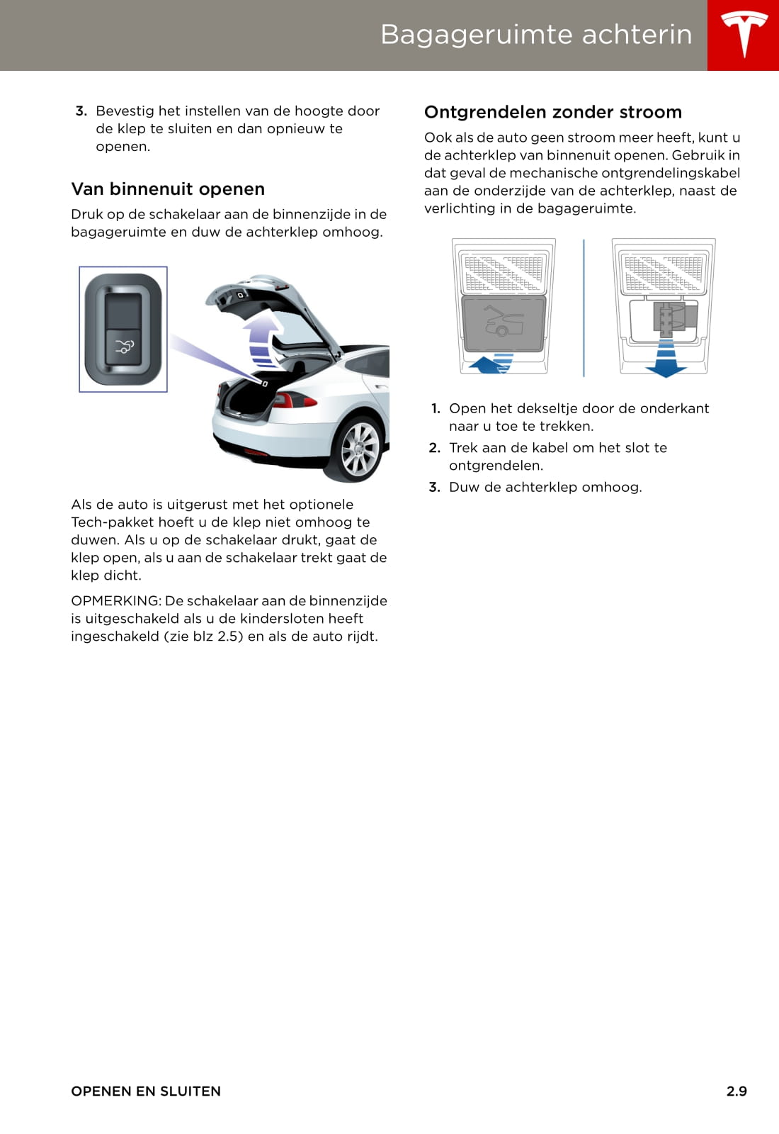 2013-2016 Tesla Model S Manuel du propriétaire | Néerlandais